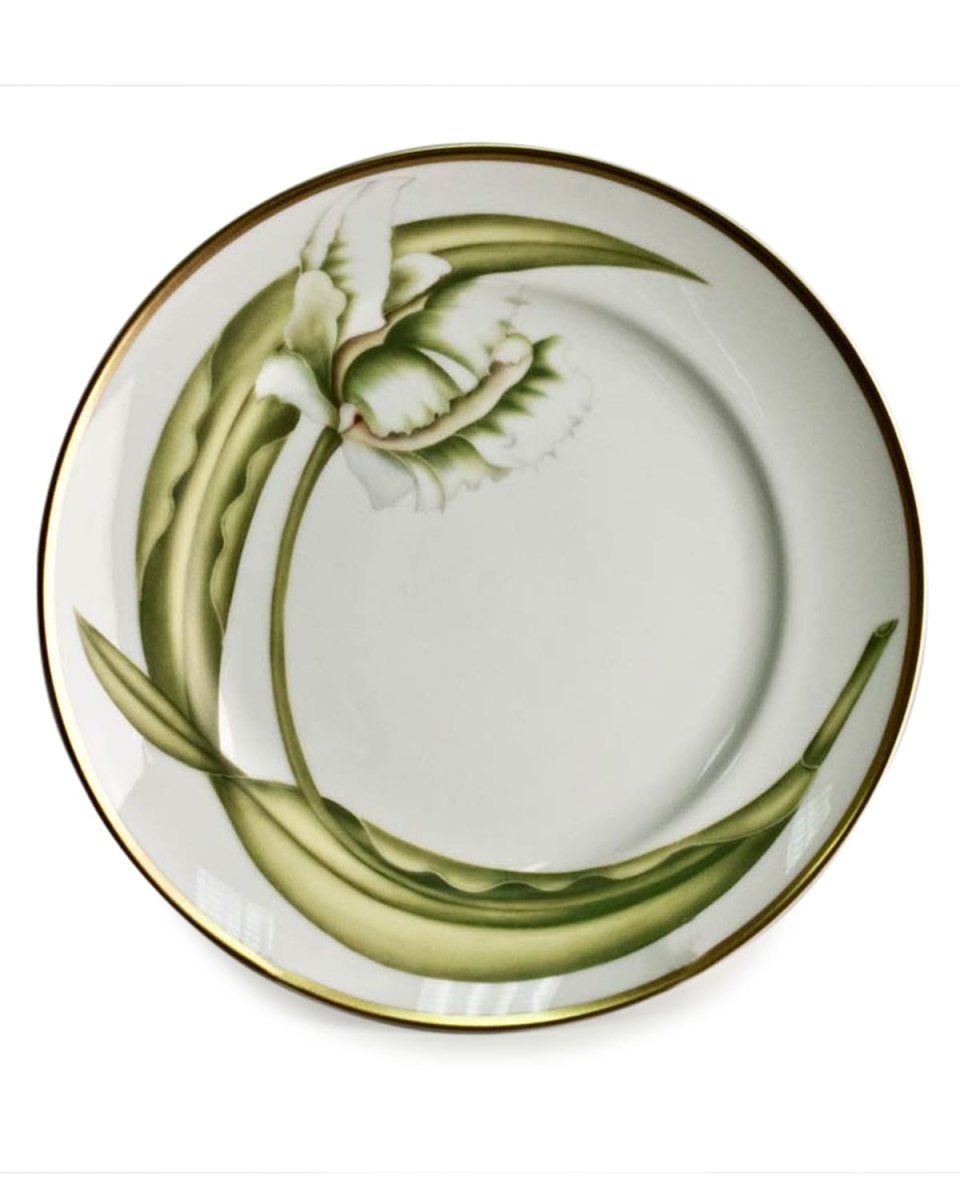 White Tulips Salad/Dessert Plate